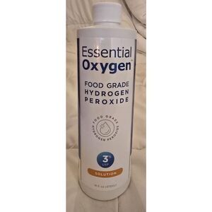 Essential Oxygen Food Grade Hydrogen Peroxide, Natural Cleaner, 3%, 16 Ounce